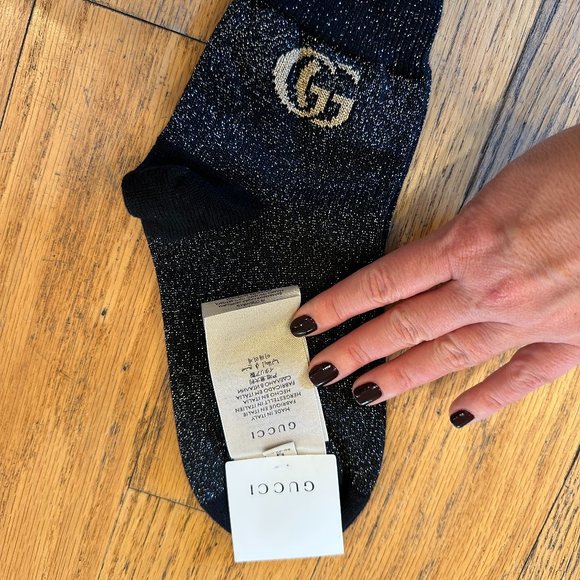 HOST PICK! Gucci Cashmere Ankle Socks in Black New with tags! - Picture 1 of 6